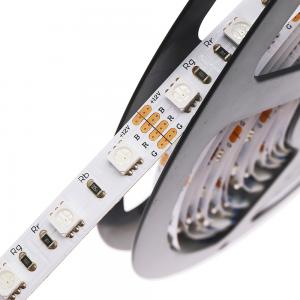 Best Single Row RGB + White interval 5050 Flexible LED Strip Lights 12V 14.4 Watt Waterproof wholesale