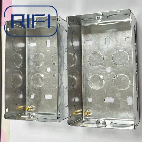 Cheap 20mm 25mm 2 Gang Gi Box Electrical Junction Switch Box Outlet Socket Box for sale