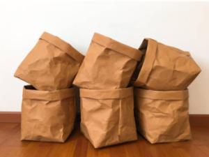Best Recycled Kraft Paper Storage Bags Grocery Toys Washable Paper Storage Bags wholesale