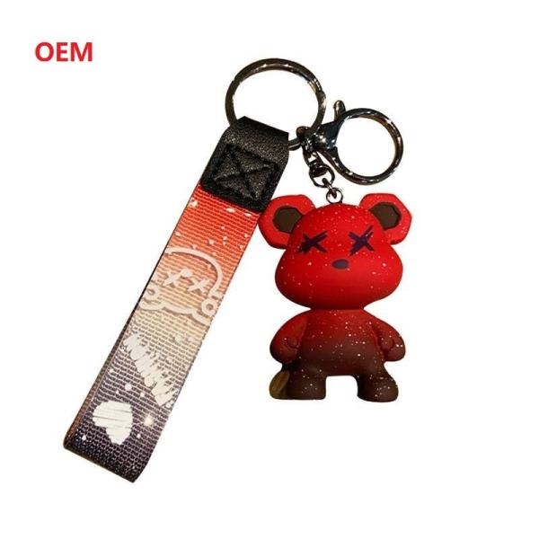 Cheap 3d Character Keychain Custom Keychain With Metal Key Ring for sale