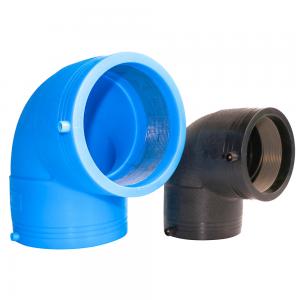 Best Pe 100 Hdpe Pipe Compression Fittings And Transition Fittings With Bend HDPE 50mm 315mm Butt Welding Reducer 90 Elbow wholesale