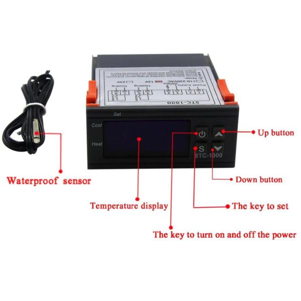 STC-1000 Digital Humidity Controller Thermostat Temperature Controller AC 110V 220V