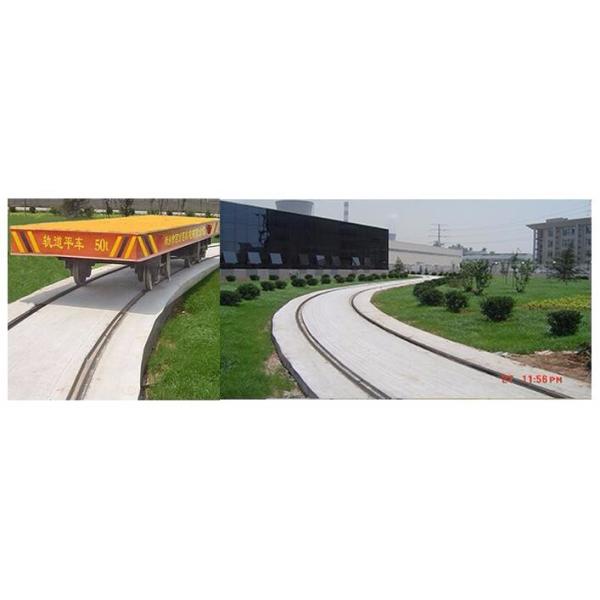 Heat Proof Rail Transfer Cart Arc Shaped Trajectory Motorized Turning Transfer Carriage