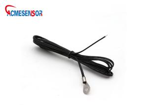 Silicone Cable Pin Type Pt100 Temperature Sensor 4 Wire 4mm 5mm