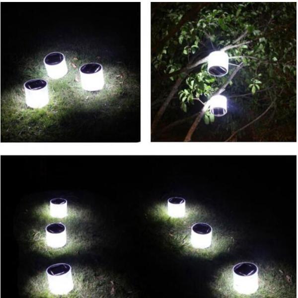 Portable Rechargeable LED Camping Lights / Inflatable LED Solar Lantern