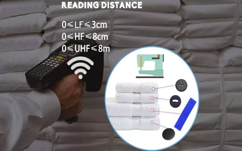 UHF Waterproof RFID Laundry Tag Washable RFID Tags For Clothing