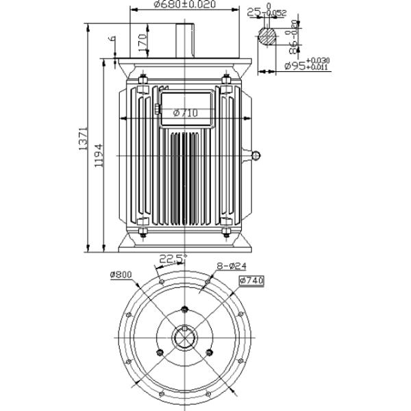 High Efficiency Hydro Turbine Permanent Magnet Alternator Low Maintenance