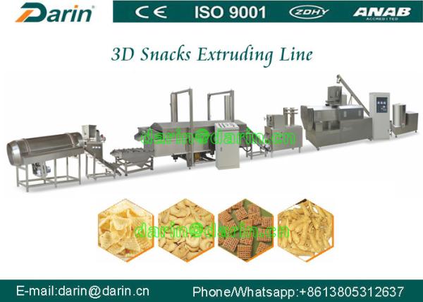Cheap High Efficiency Automatic 3D Pellet Snack Extruder Machine Process Line for sale