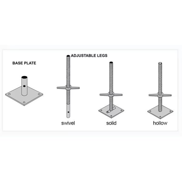 Galvanized Scaffolding Steel Round Short Tube Post Base Plate