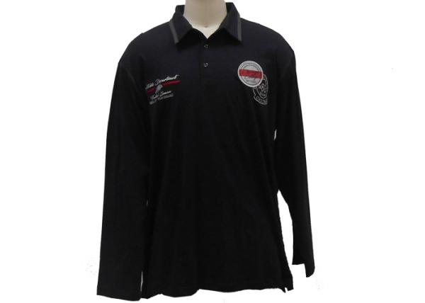 Cheap 100% Cotton Jersey Peached Mens Polo T Shirts / Mens Slim Fit Polo T Shirts For Spring for sale
