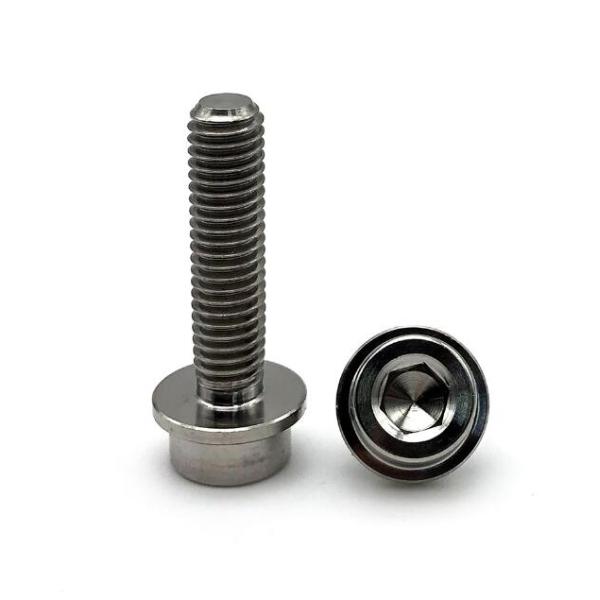 M6 Titanium Screws High Strength Titanium Fasteners Cup Head Hexagonal Screw
