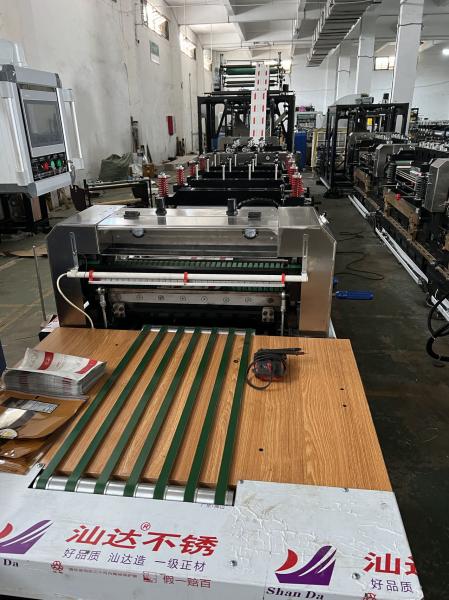 Cheap Three Side Plastic Pouch / Bag Making Machine With Double Unwinder for sale