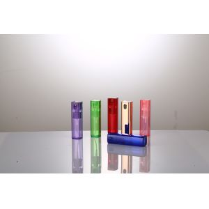 Customized Colour 10ml Perfume Bottle Square Shape Plastic Perfume Bottle