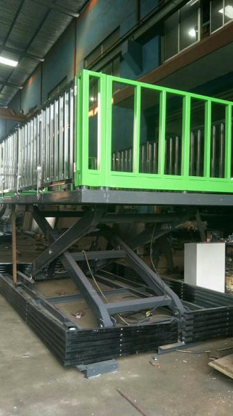 Cheap Hydraulic Scissor Platform Lift Table With Safety Accordion Cover For Utility Protection for sale