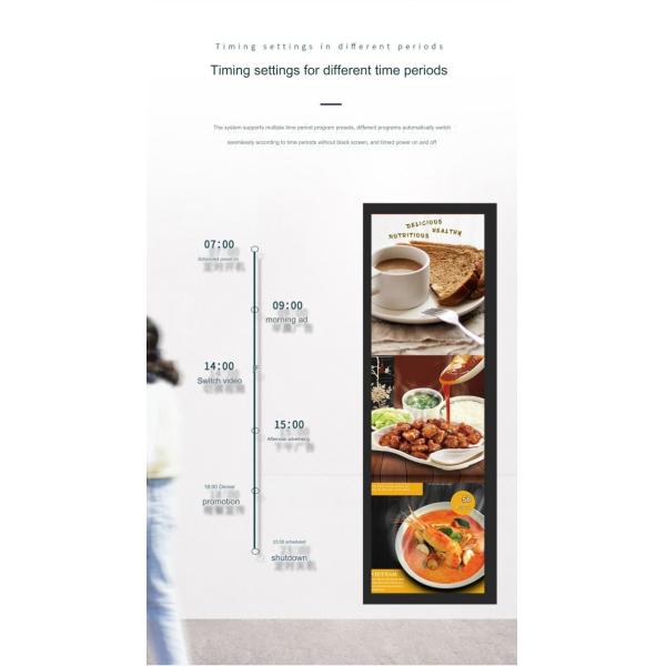 VGA Digital Signage LCD Advertising Screen Monitor 240V 1920x1080