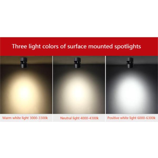 Surface Mount TUV Spotlight Commercial Track Lights 24deg Beam Angle 11cm