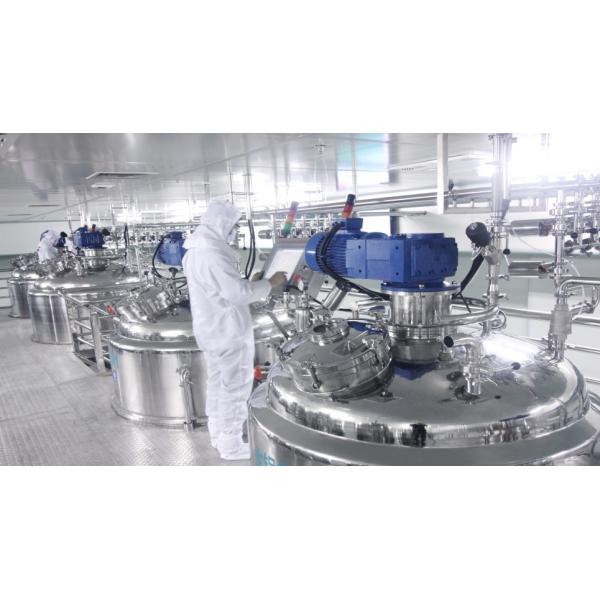 10000L Vacuum Liquid Detergent Mixing Tank With Homogenizer Option