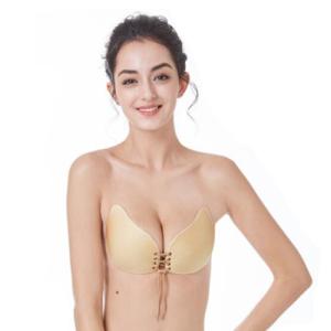 Best Niris Lingerie Invisible Polyamide New Arrival Wide Color Seamless One-piece Silicone Backless Strapless Bra wholesale