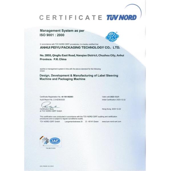 Fully Automatic Single Head Sleeve Labeler Machine 27000BPH 380V