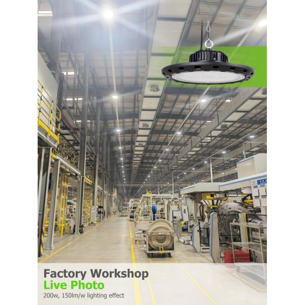 UFO High Bay Light With Motion Sensor Ceiling For Workshop Warehouse