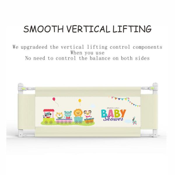 Childproof Multicolor Bed Safety Fence , Practical Bed Rail For Platform Bed