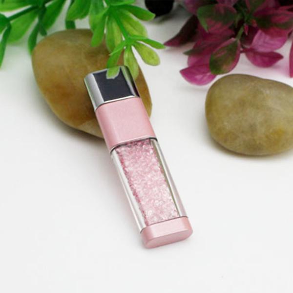 10MB/S 2.0 Crystal USB Stick 32GB 64GB Custom Flash Drives With Logo