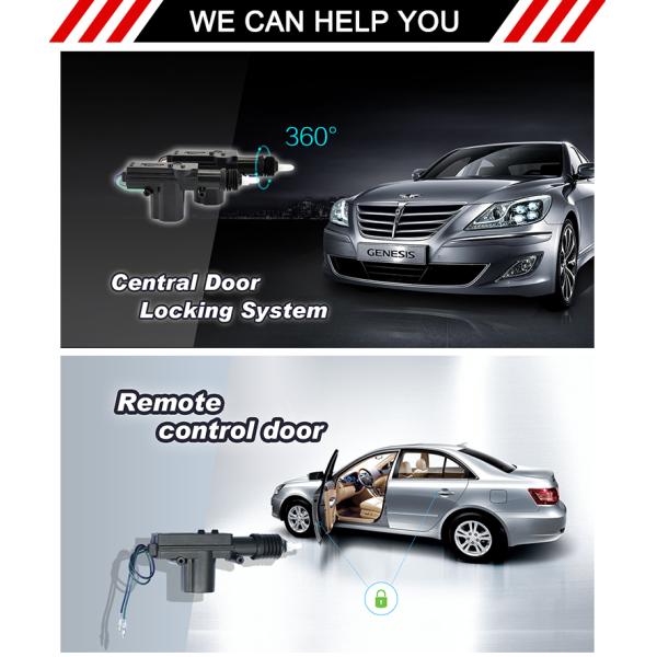 Jam - Free Design Car Security System , DC 12V Central Door Lock Actuator With 5 Wires