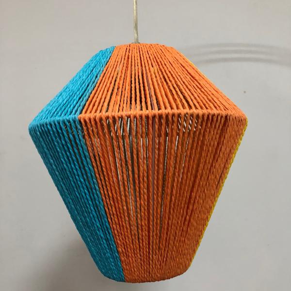 Cheap Irregular Shape String Lampshade Paper String Multi Colors Diy Twine Lampshade for sale