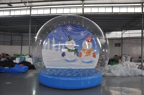 Cheap Stock on sale inflatable snow show balls, Christmas snow globe,inflatable Christmas display ball for decoration for sale