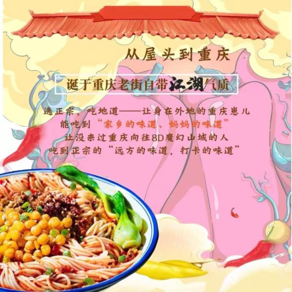 Cheap 266G Chongqing Instant Noodles Mixed Sauce Pea Chongqing Xiaomian for sale