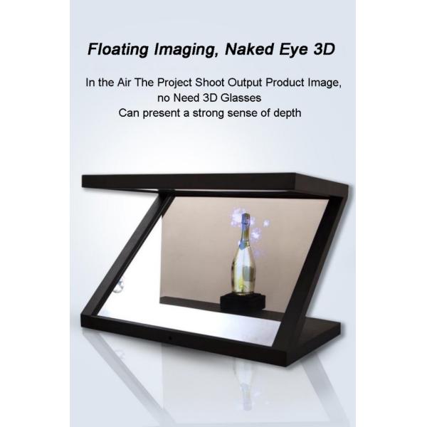 180 Degree 3D Hologram Pyramid Display Floating Projection Display Cabinet