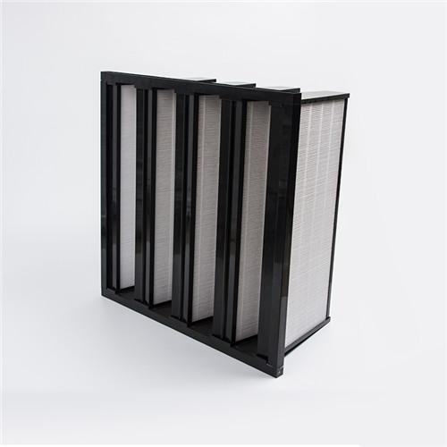 Cheap HEPA Medium Efficiency Filter V Bank Air Filter Environment Friendly for sale