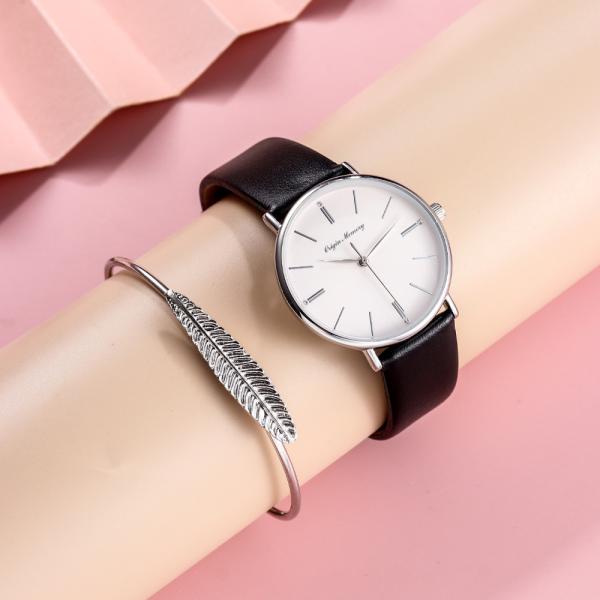 Cheap Waterproof 3ATM Ultra Thin Quartz Watch 36mm Women'S Watch Gift Set for sale