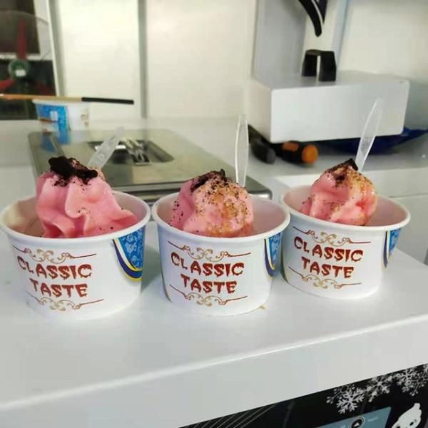 Multiple Flavors Automatic Soft Ice Cream Vending Machine With 404A Refrigerant