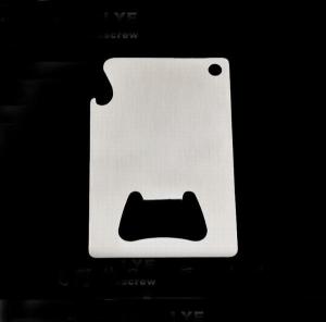 Innovative Promotion Gift Credit Card Laser Engrave Blank Metal Business Card Stainless Steel Beer Bottle Opener