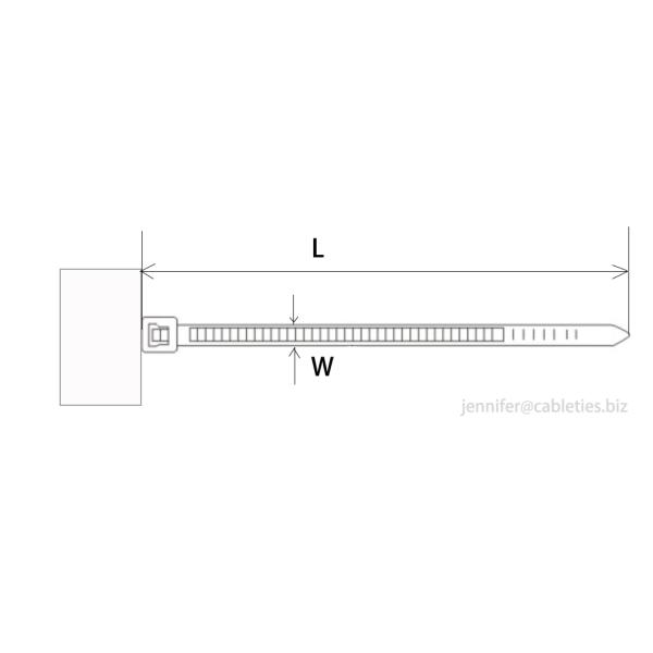 DEMOELE Flag cable tie markers