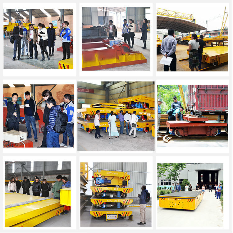 Quality assurance track powered steerable portable coil transfer cart