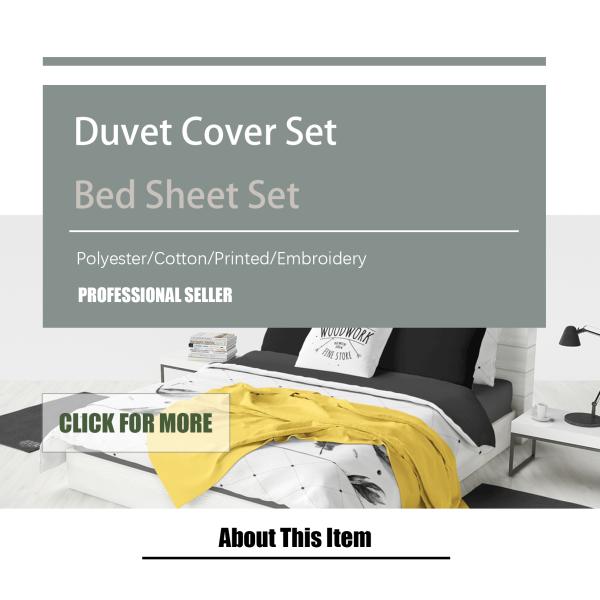 King Size Microfiber Bedding Set with 30 Degree Washing Temperature and 40 Fabric Count