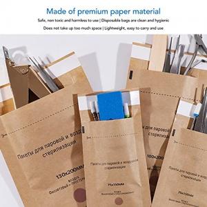 China Nail Salon Tool Dry Heat Sterilizer Pouches 75*150mm Disposable Sterilization Bags Autoclave Sterilizer Paper Bags on sale
