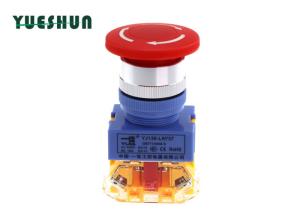 Self Locking Emergency Stop Push Button Switch , Mushroom Type Emergency Push Button