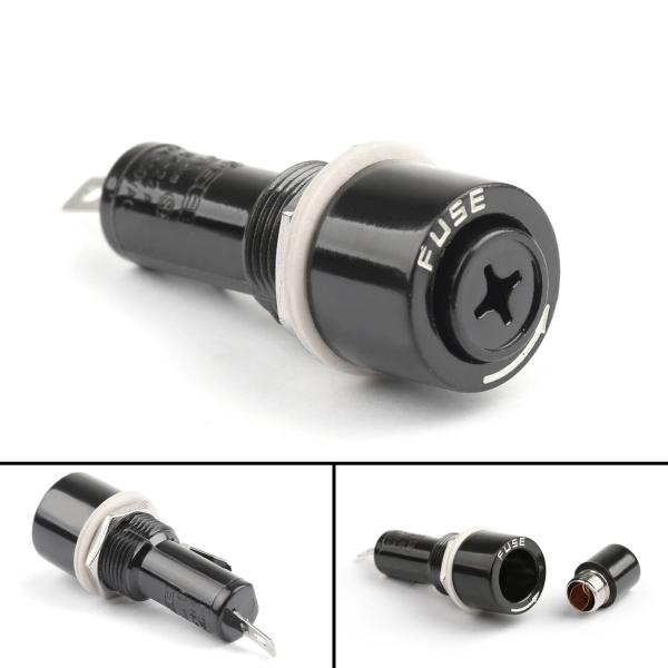 Cheap R3-22 H3-22 10A 250V Screw Cap Fuse Holder For 6x30mm Fuse Screw Off Type for sale