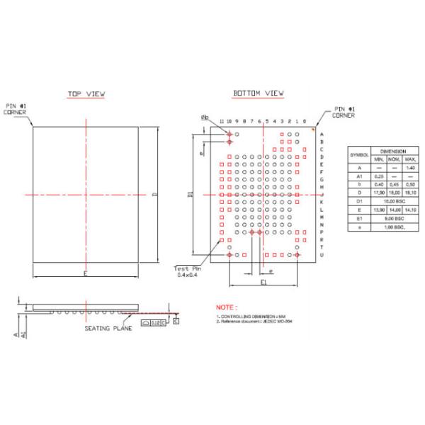 IS21ES08G-JCLI 8gb Nand Flash Memory Chip 3.3V 200Mhz
