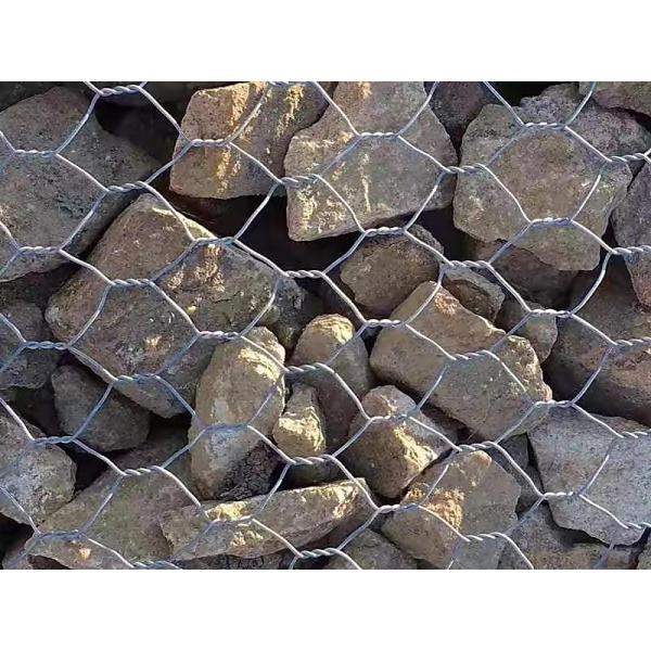 Hexagonal Weave Galvanized Gabion Wire Mesh 4x1x1