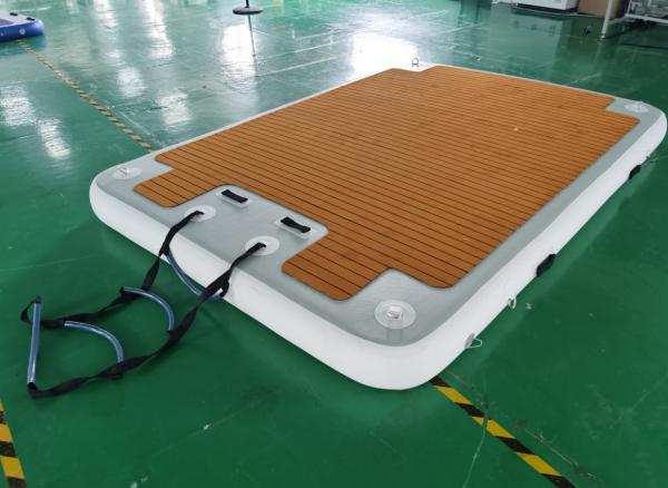 Cheap Customized Inflatable Pool Float Mattress Dock Drop Stitch for sale
