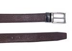 Mens Genuine Leather Reversible Belt Double Side Adjustable Nickel Brush Buckle