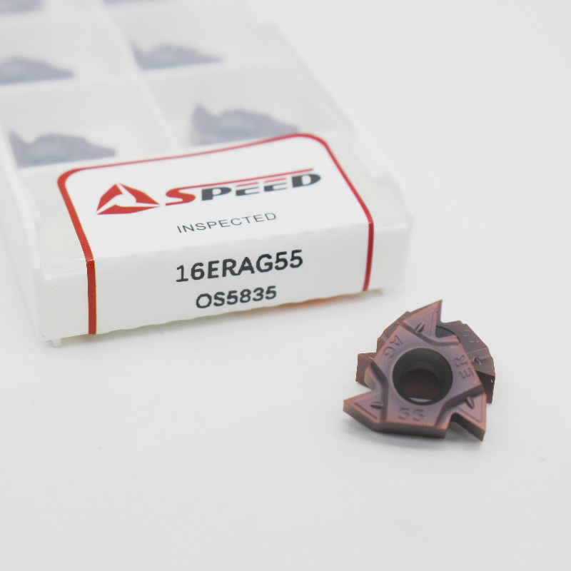 Tungsten Carbide Insert Threading Tool Insert 16ER/IR AG55 For Lathe