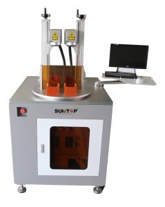 China Double Laser Heads Fiber Laser Marking Machine High Marking Efficiency on sale