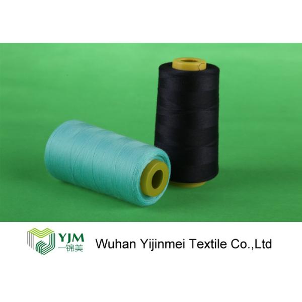 Dyed Ring Spinning Polyester Sewing Thread For Jeans / Handbags / Shoes
