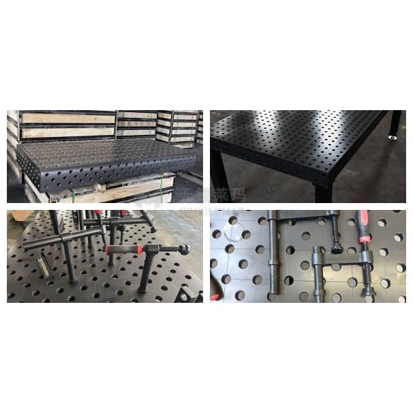 Universal 16 series welding grid table for accurate part positioning