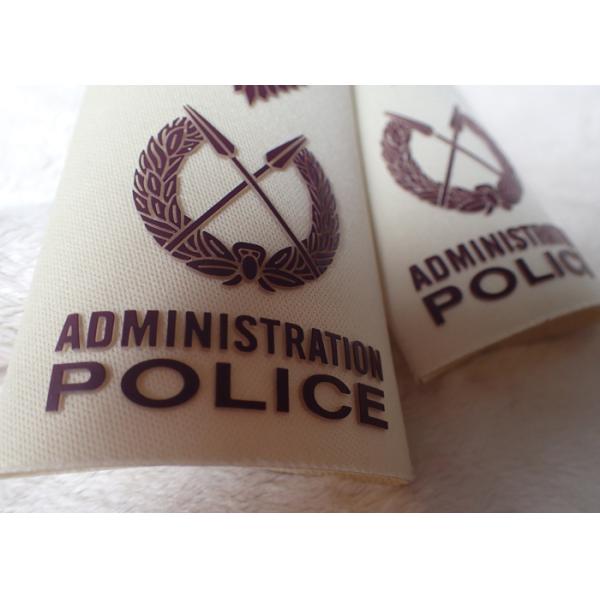 High Density Screen Printed Clothing Labels Police Shoulder Patches